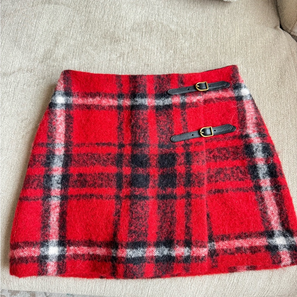 Ralph Lauren Red Plaid Skirt